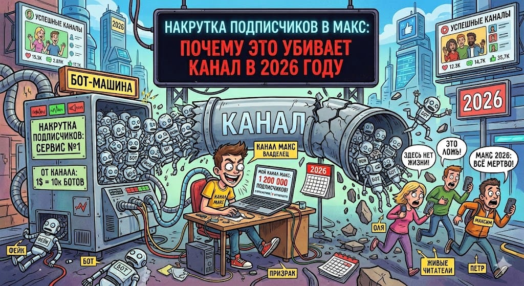 Накрутка подписчиков МАКС MAX: купить подписчиков в МАКС 