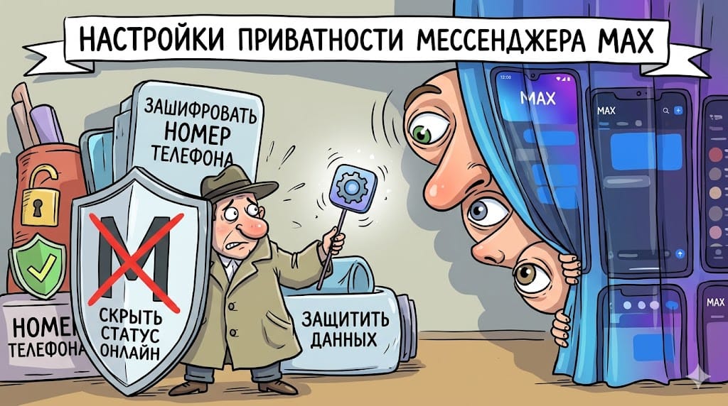 Настройки приватности MAX: как скрыть данные, статус онлайн и номер телефона