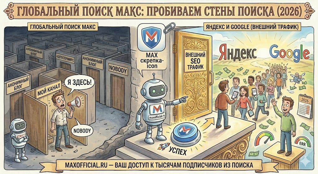 Глобальный поиск МАКС: как вывести канал в ТОП